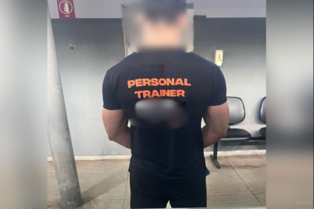 Falso personal preso em Goiânia (Foto: PCGO)