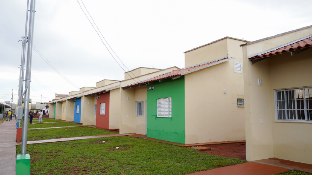 Imagem de casas construídos pego programa casas a custo zero