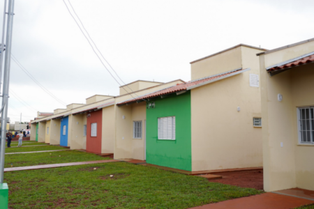 Imagem de casas construídos pego programa casas a custo zero