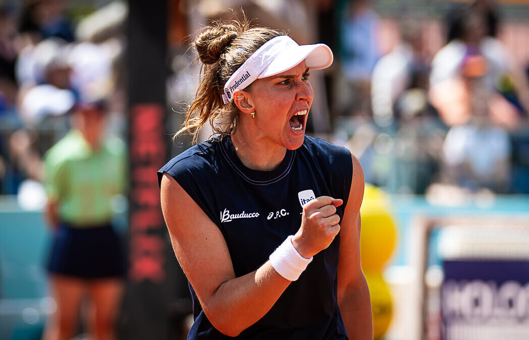 Bia Haddad Maia durante o Madrid Open