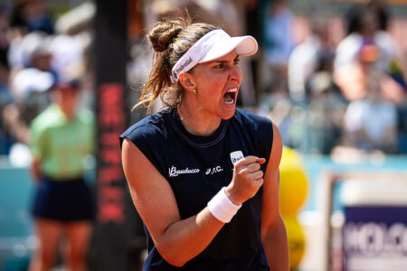 Bia Haddad Maia durante o Madrid Open