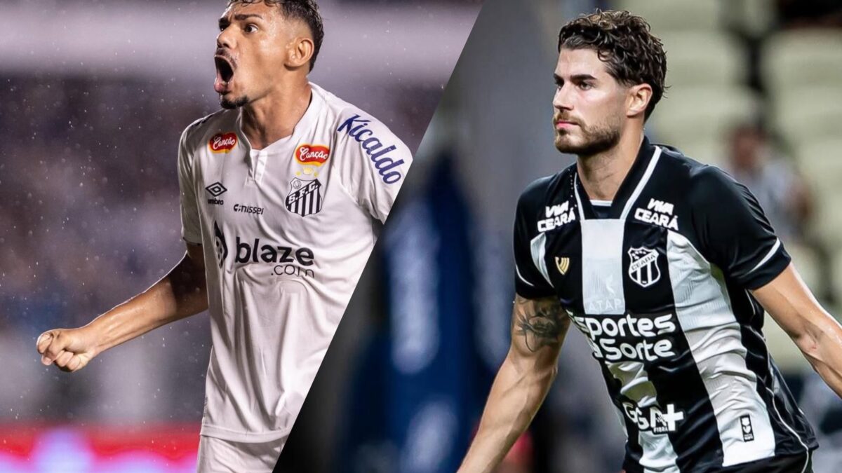 Santos recebe Ceará no estádio deo rival