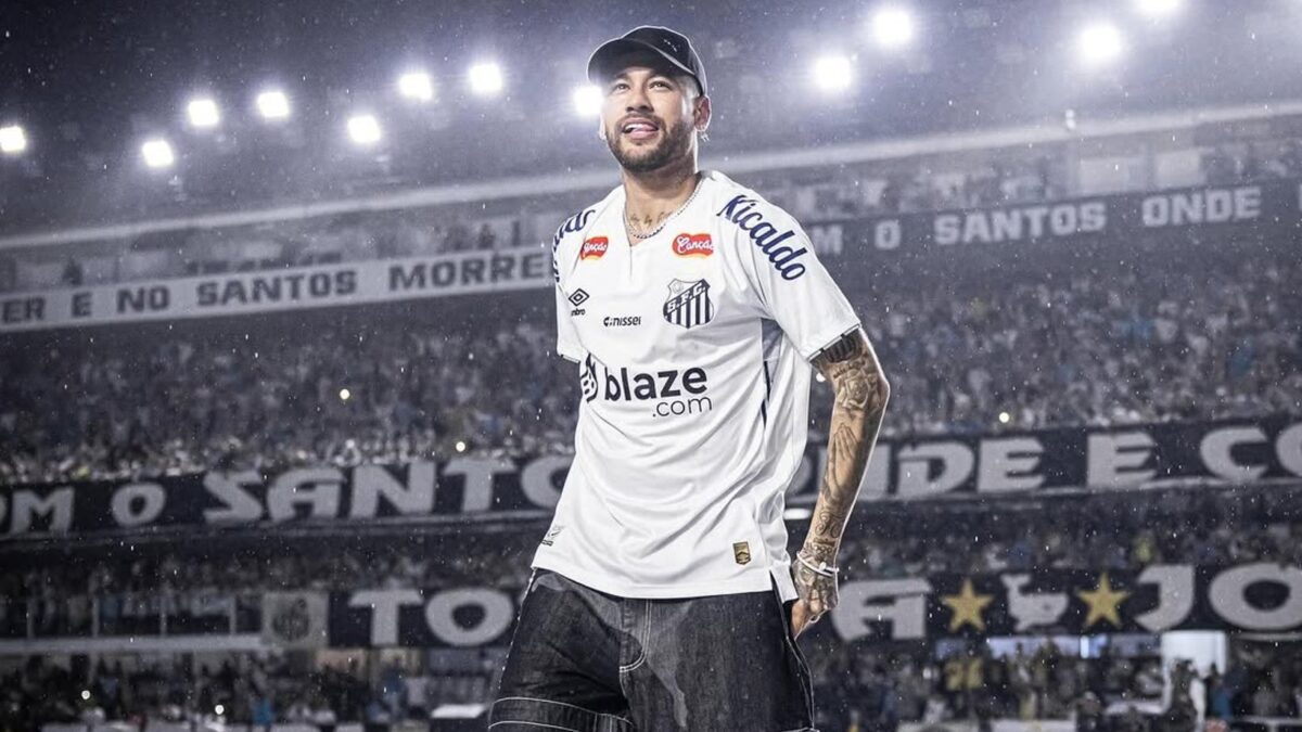 Neymar na Vila Belmiro