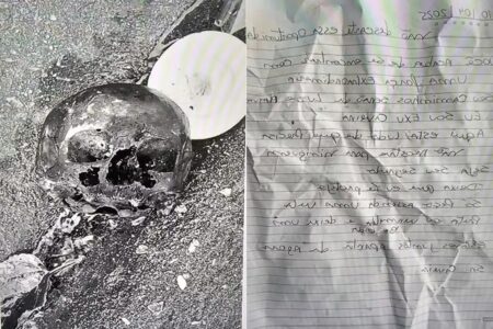 Crânio é encontrado ao lado de carta em rodovia de São Paulo; leia na íntegra Carta começa dizendo que quem a encontrou força extraordinária