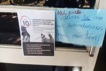 UPA de Goiânia fica sem vacina para gripe no Dia D de Vacinação