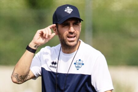 Cesc Fàbregas, técnico do Como, da Itália