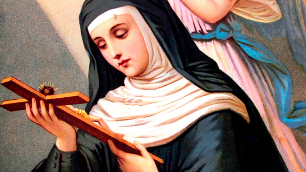 Rita de Cássia: a história da santa que apareceu com mancha de sangue em Goiás Santa Rita de Cássia padroeira das causas impossíveis