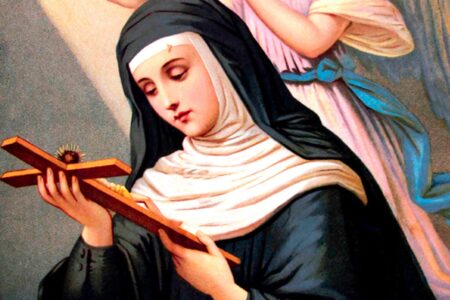 Rita de Cássia: a história da santa que apareceu com mancha de sangue em Goiás Santa Rita de Cássia padroeira das causas impossíveis