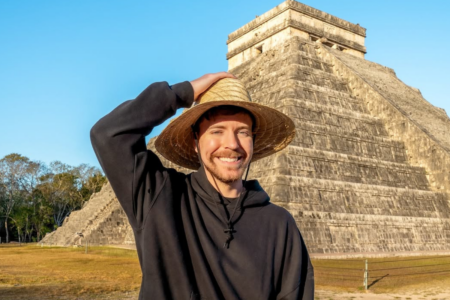 Mr Beast nos templos maias: polêmica com México (Foto: redes sociais)