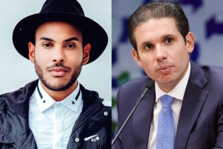 Hugo Gloss e o presidente da Câmara, Hugo Motta (Fotos: Divulgação)