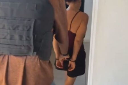 Mulher que teve a língua mordida é presa (Foto: Reprodução)