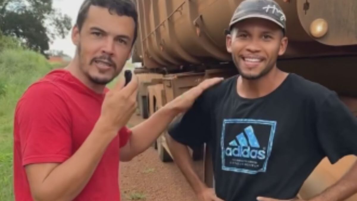 Edânio mostra rotina de motoristas de caminhão e de ônibus (Foto: Reprodução)