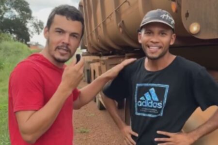 Edânio mostra rotina de motoristas de caminhão e de ônibus (Foto: Reprodução)