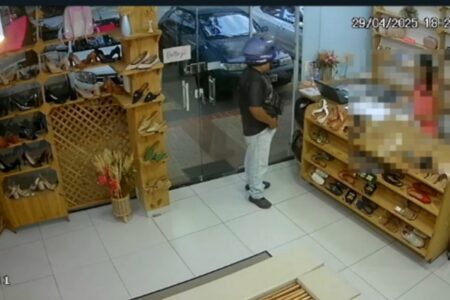 Imagem de um dos assaltos