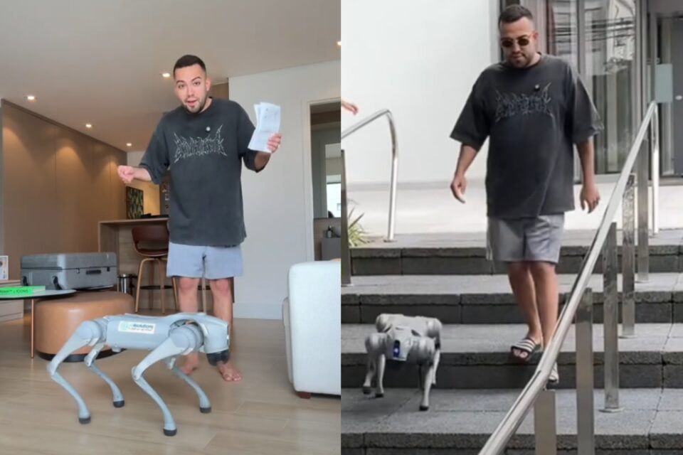 Cachorro-robô de Lucas Rangel mistura alta tecnologia e praticidade