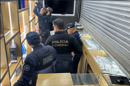 Operação investiga esquema de importação ilegal de produtos eletrônicos (Foto: Divulgação/PF)
