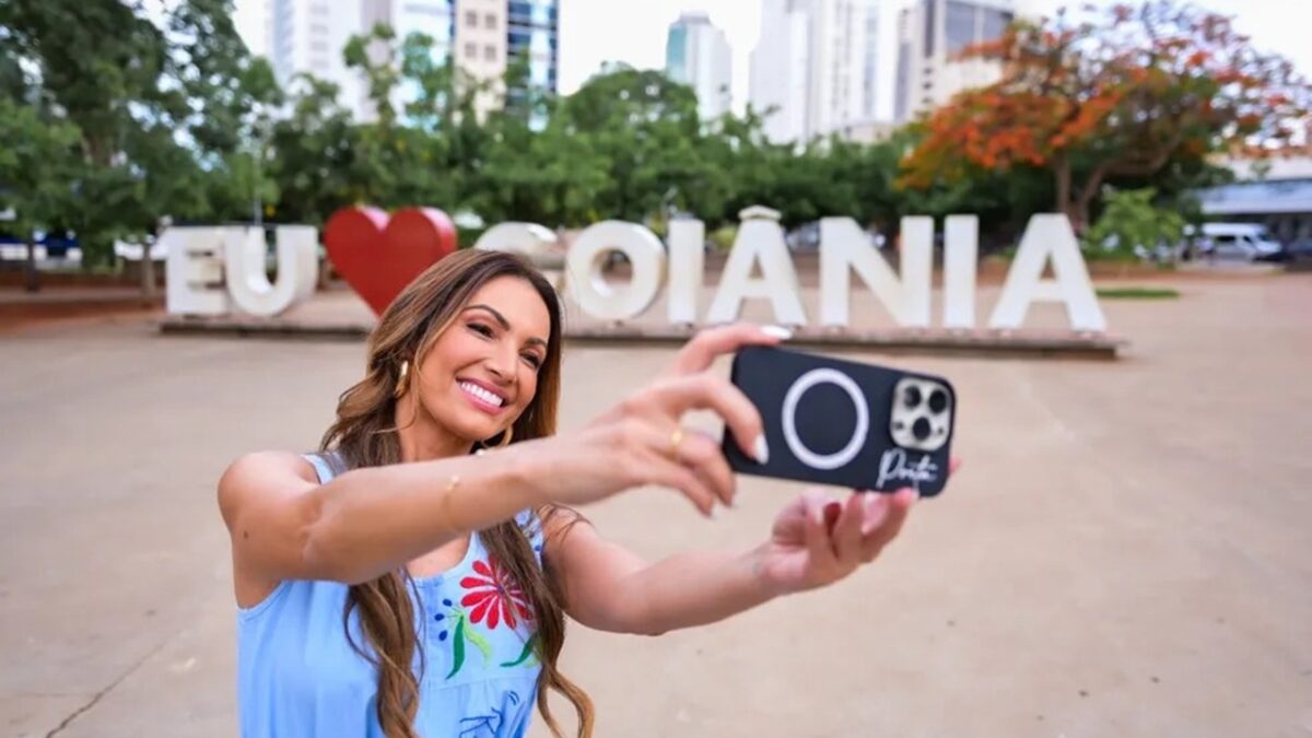 Patrícia Poeta apresenta Encontro em fazenda de Goianira Esta é a segunda vez que o programa é apresentado de Goiás