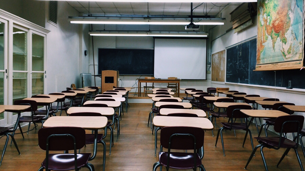 Imagem de uma sala de aula