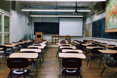Imagem de uma sala de aula