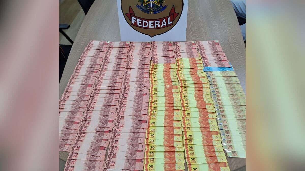 Dinheiro falso apreendido pela PF em Anápolis (Foto: Divulgação)