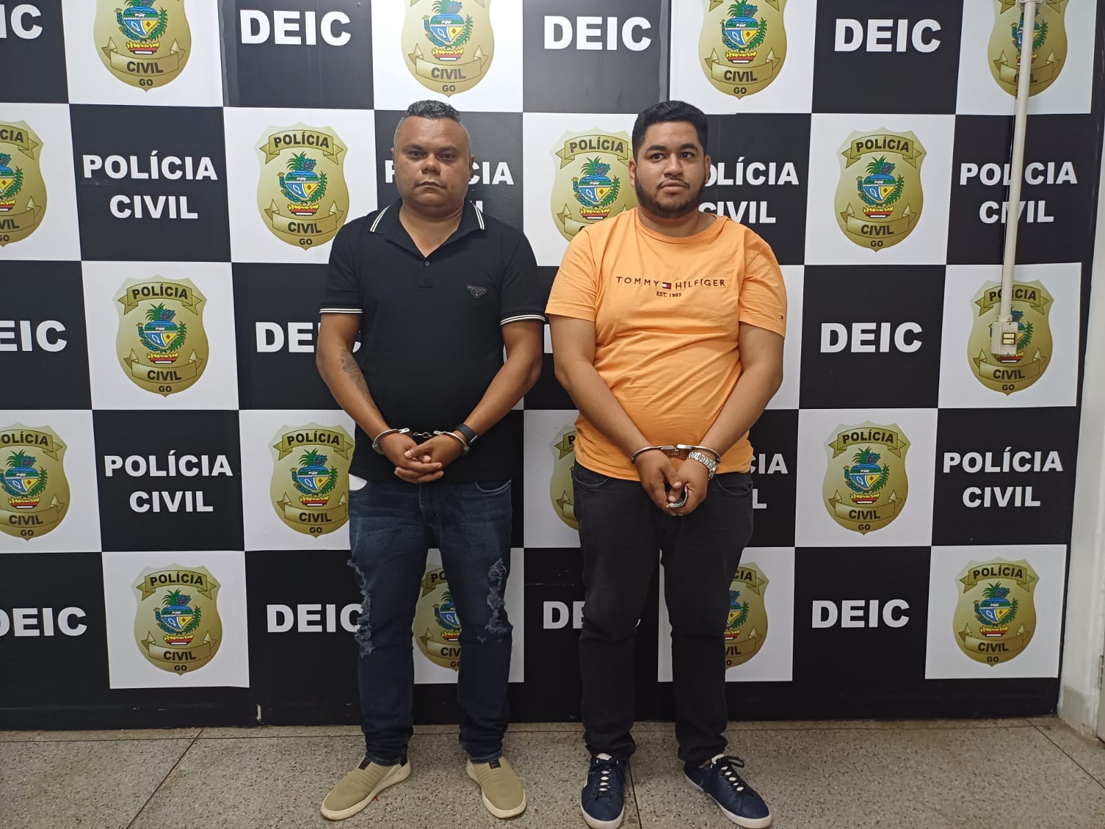 Imagem dos dois presos