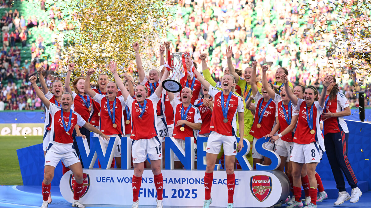 Arsenal, campeão da Champions League Feminina