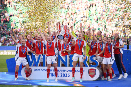 Arsenal, campeão da Champions League Feminina