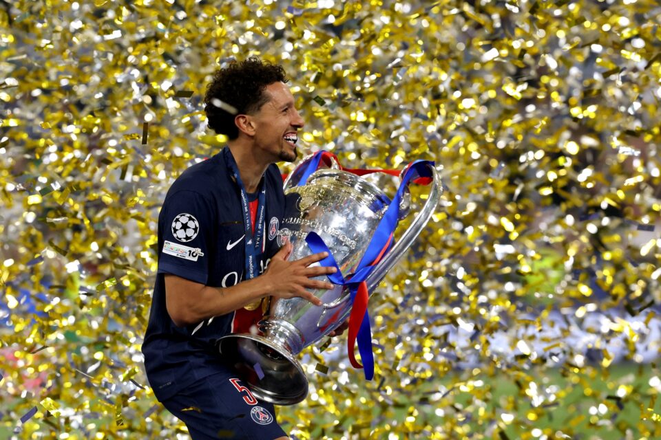 Marquinhos, zagueiro do PSG no título da Champions League