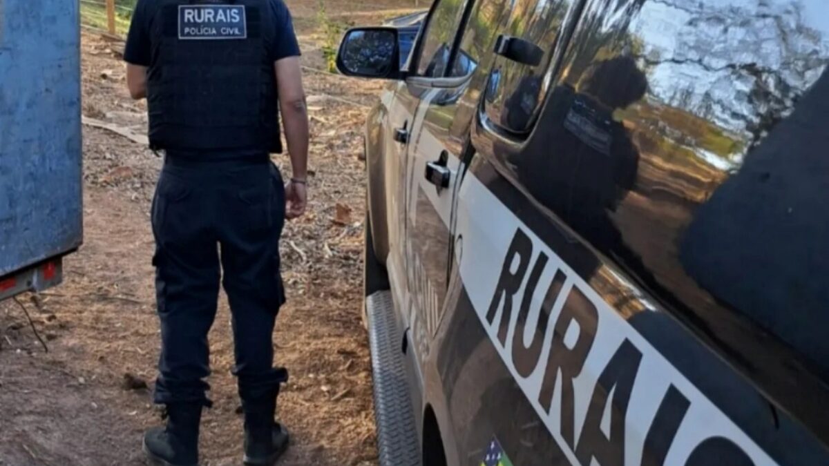 Imagem do momento que a PC encontrou o foragido