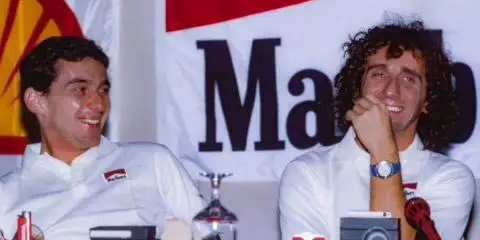 Ayrton Senna e Alain Prost