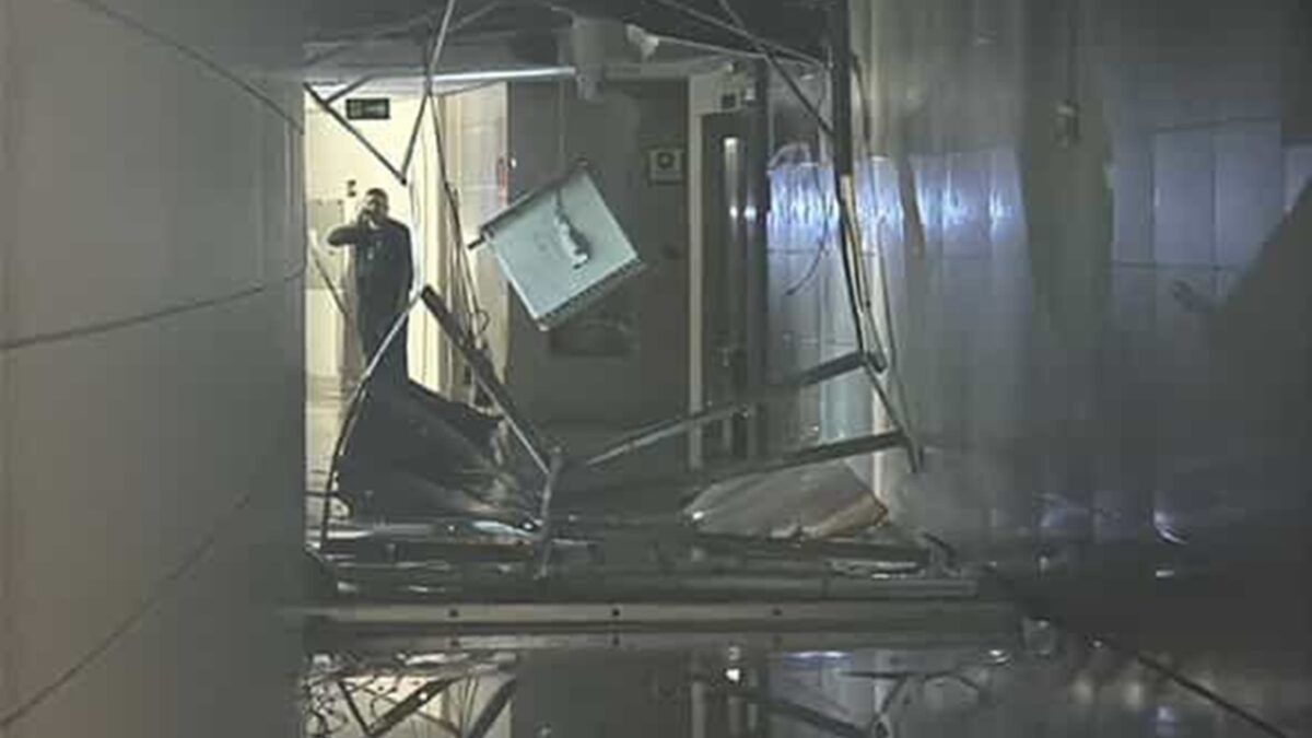 Corpo de Bombeiros foi acionado; leia na íntegra a nota do Tribunal de Justiça Prédio TJ-GO evacuado após rompimento e queda de teto; vídeo