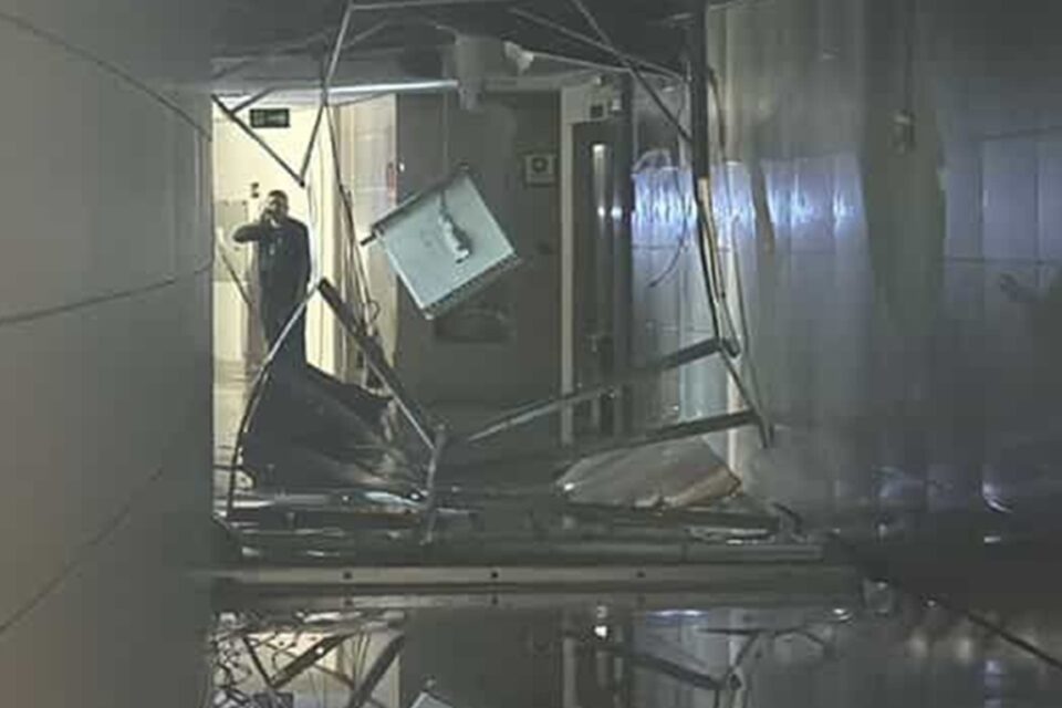 Corpo de Bombeiros foi acionado; leia na íntegra a nota do Tribunal de Justiça Prédio TJ-GO evacuado após rompimento e queda de teto; vídeo