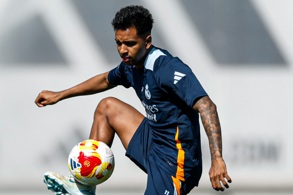 Rodrygo em atividade pelo Real Madrid