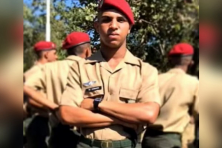 Soldado Leonardo Cristiã Silva da Cunha (Foto: Reprodução)