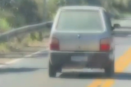 Motorista preso por dirigir alcoolizado e sob efeito de drogas (Foto: Reprodução)