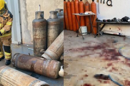 Imagens do local do acidente