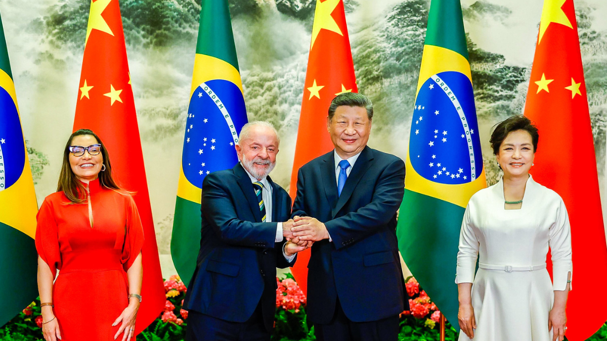 Lula e Xi Jinping com as primeiras-damas na China (Foto: Divulgação)