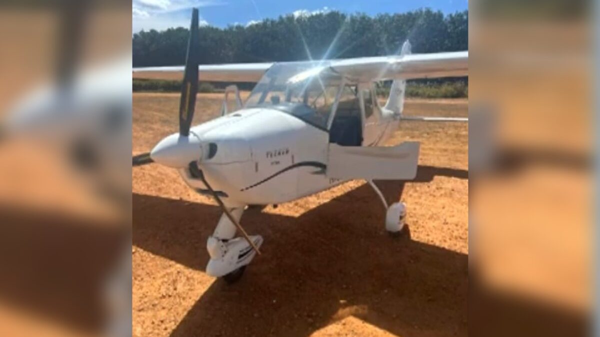 Avião que voava baixo passa por inspeção da PM por suspeita de tráfico de drogas