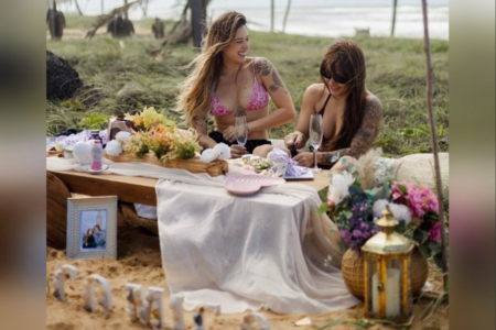 Lauana Prado e Tati Dias anunciam noivado (Foto: Reprodução/Redes Sociais)