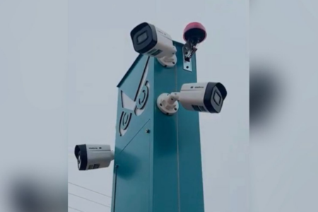 Sistema de monitoramento instalado em Trindade (Foto: Reprodução)