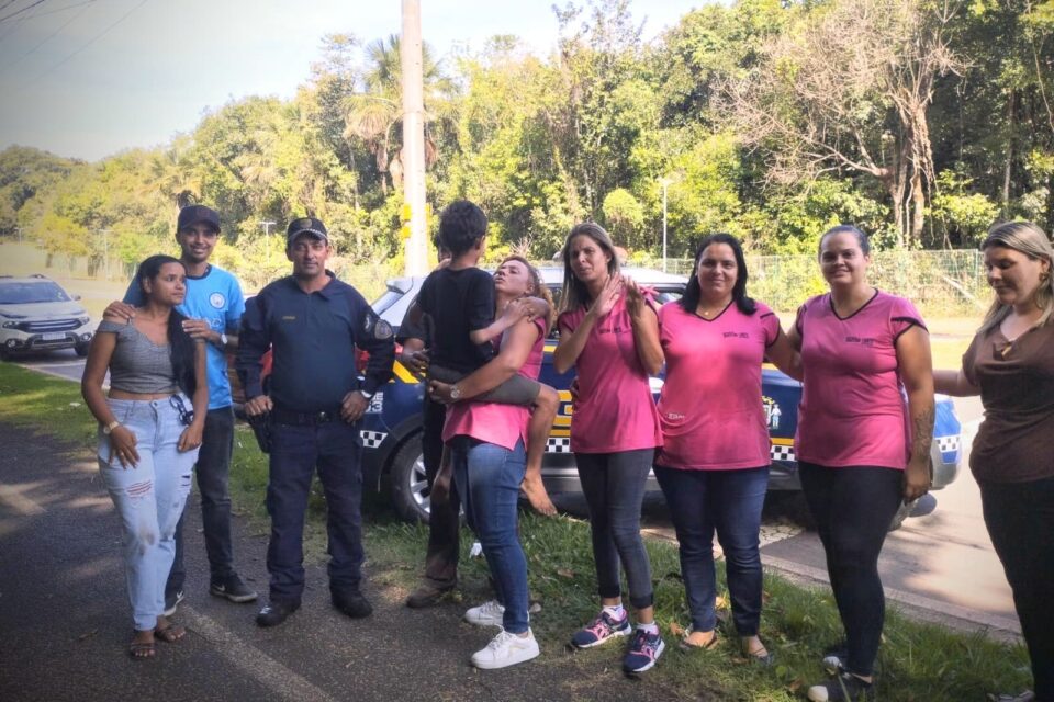 Momento em que a criança foi entregue aos pais