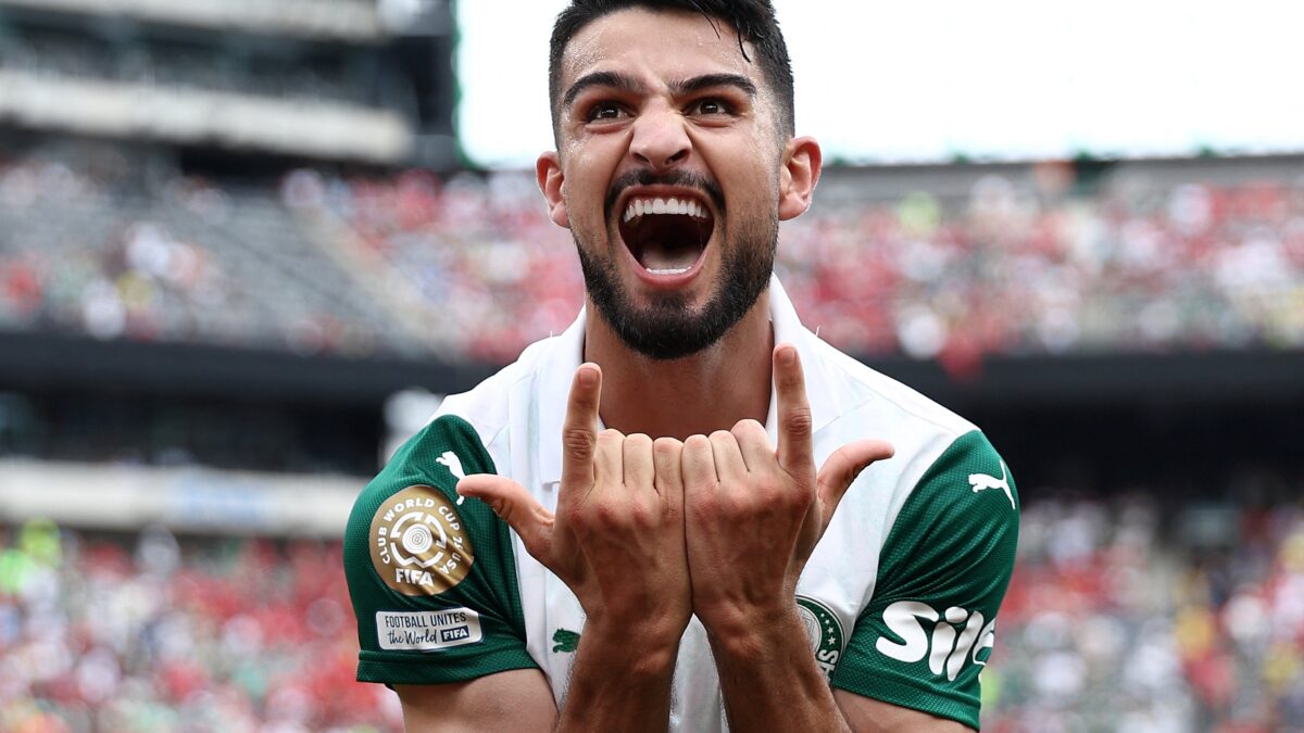 Flaco López, autor do segundo gol do Palmeiras contra o Al-Ahly