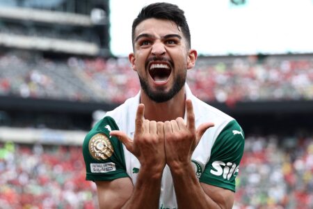 Flaco López, autor do segundo gol do Palmeiras contra o Al-Ahly