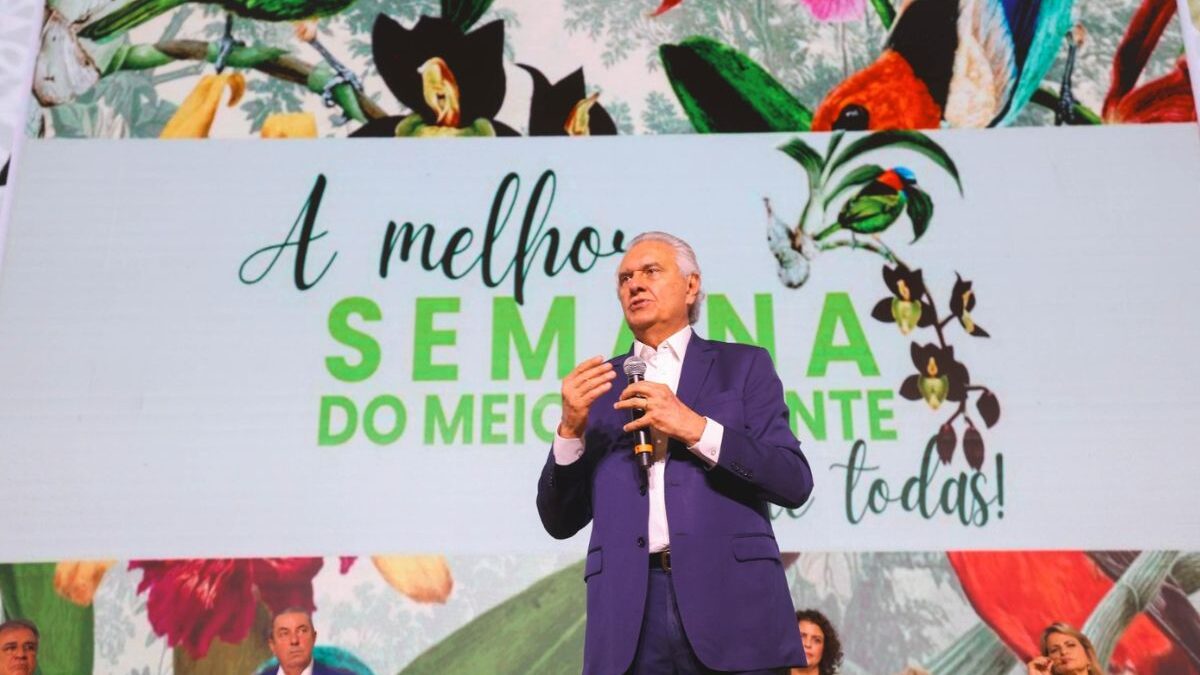 Governador Ronaldo Caiado na Semana do Meio Ambiente (Foto: Divulgação)