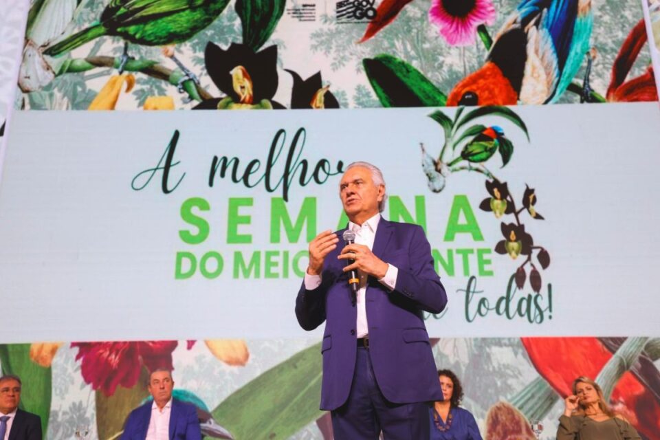 Governador Ronaldo Caiado na Semana do Meio Ambiente (Foto: Divulgação)