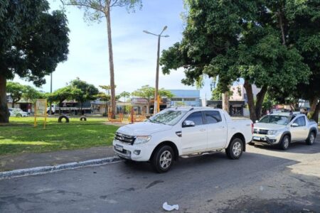 Imagem do local onde a Ford Ranger foi encontrada