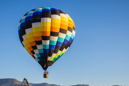 Imagem de um balão de ar quente