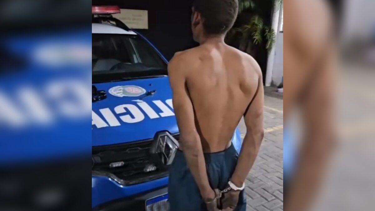 Morador de rua com tornozeleira eletrônica furta comércio e tenta fugir por telhados em Goiânia