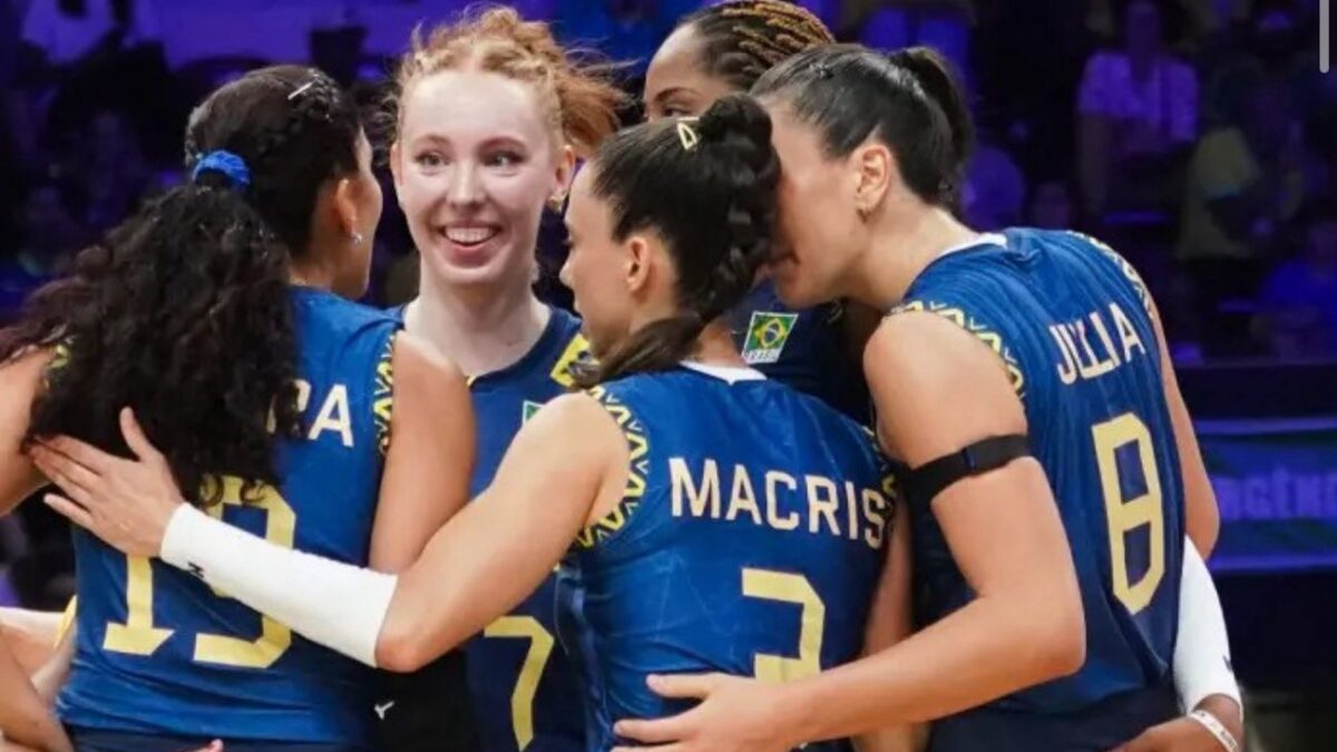 Seleção brasileira estreia com vitória na VNL