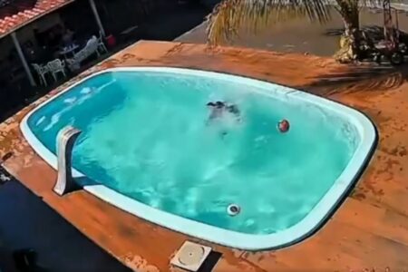 Vídeo: Menina de 8 anos salva amigo de se afogar em Quirinópolis Câmera de segurança registrou o momento assista